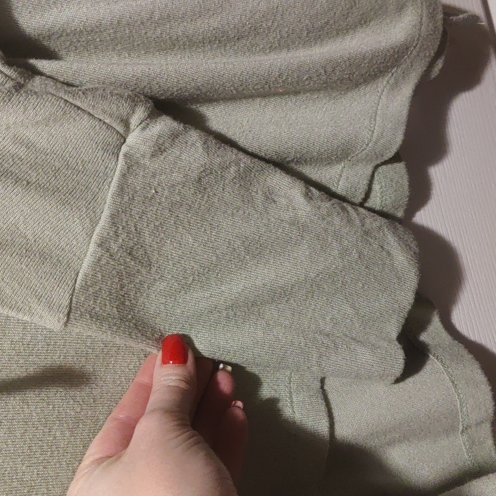 Sage Color Hoodie With Side Slits By Andree By Un… - image 4